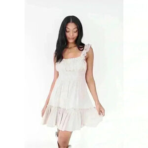 The Post Women's Angie Taupe Flowy Dress Size Large NWOT